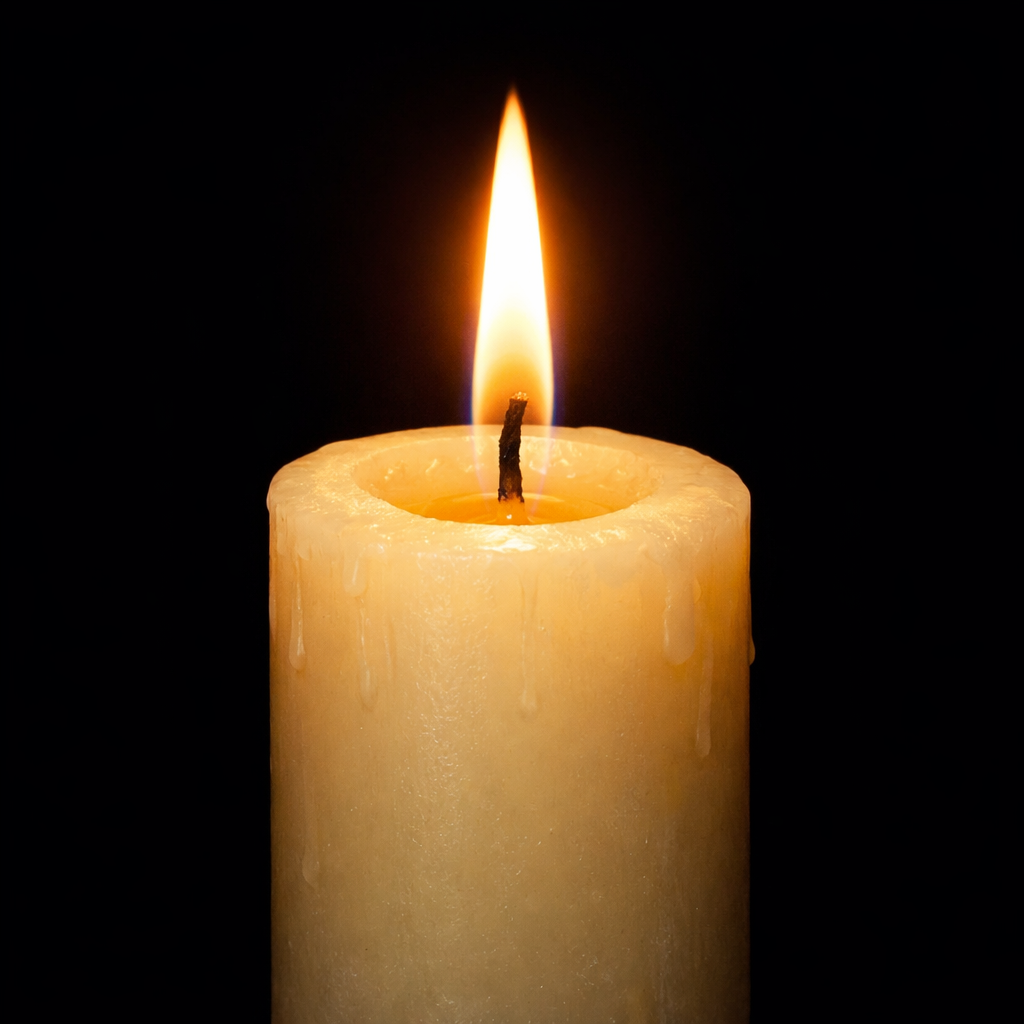 candle with flame